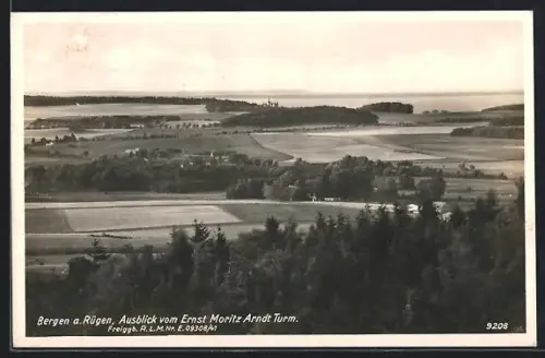 AK Bergen, Ausblick vom Ernst Moritz Arndt-Turm