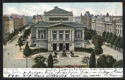 AK Leipzig, Konzerthaus, Platzanlage