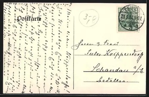 AK Leipzig, Rathaus von Süd-Westen