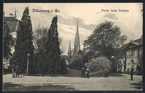 AK Oldenburg i. Gr., Partie beim Schloss