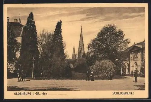 AK Oldenburg i. Gr., Schlossplatz