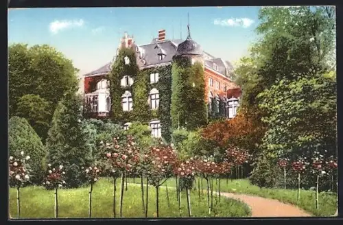 AK Oldenburg-Gr., Elisabeth-Anna-Palais, Gartenansicht