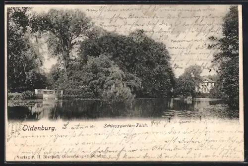AK Oldenburg, Schlossgarten-Teich