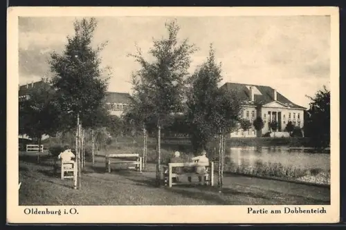 AK Oldenburg i. O., Partie am Dobbenteich