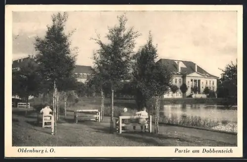 AK Oldenburg i. O., Partie am Dobbenteich