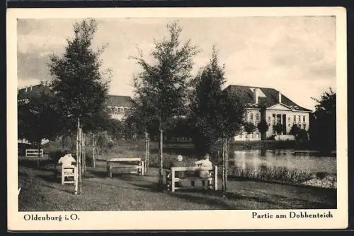 AK Oldenburg i. O., Partie am Dobbenteich