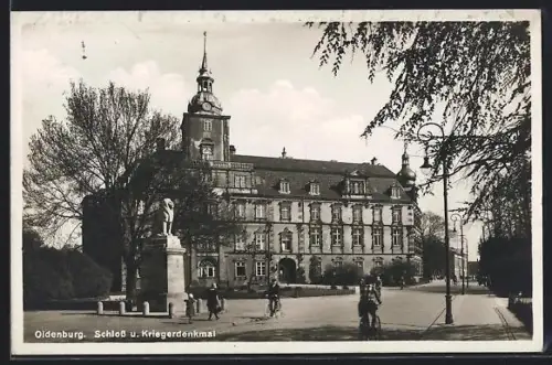 AK Oldenburg, Schloss und Kriegerdenkmal