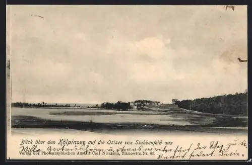 AK Stubbenfelde, Blick über den Kölpinsee auf die Ostsee