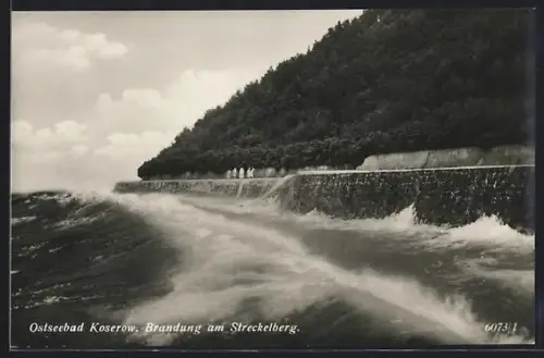 AK Koserow, Brandung am Streckelberg