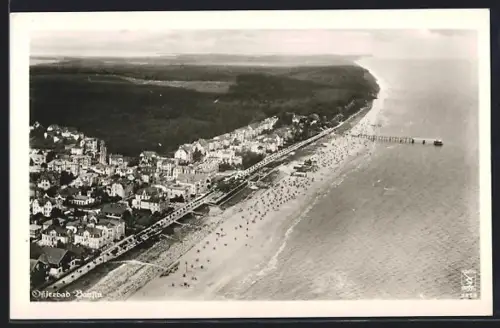 AK Bansin, Strand, Seebrücke, Promenade