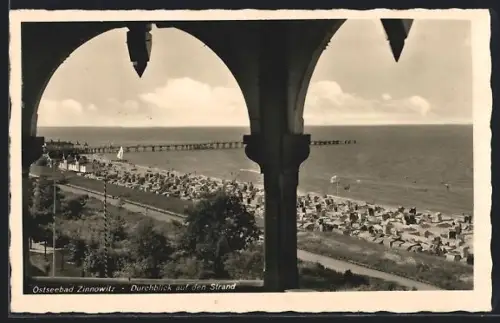 AK Zinnowitz, Durchblick auf den Strand