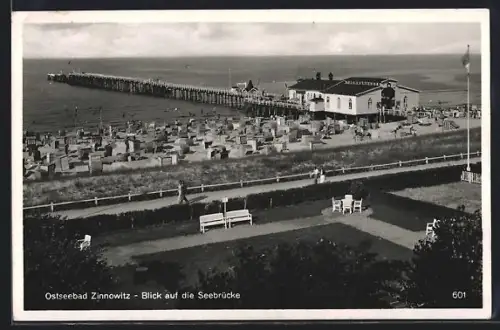 AK Zinnowitz, Blick auf die Seebrücke