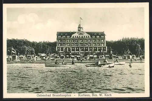 AK Brunshaupten, Kurhaus, Bes. W. Koch