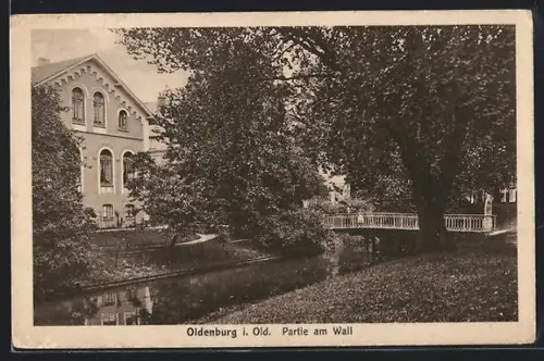 AK Oldenburg i. Old., Partie am Wall