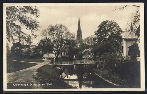AK Oldenburg i. O., Partie am Wall