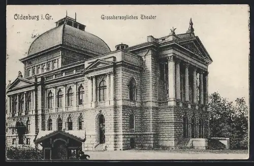 AK Oldenburg i. Gr., Grossherzogliches Theater
