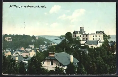 AK Hamburg-Blankenese, Süllberg vom Bismarckstein