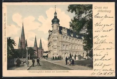 AK Oldenburg, Grossherzogliches Schloss, Lambertikirche