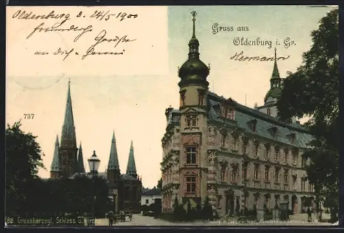 AK Oldenburg i. Gr., Grossherzogl. Schloss, Kirche