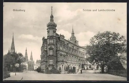 AK Oldenburg, Schloss und Lambertikirche