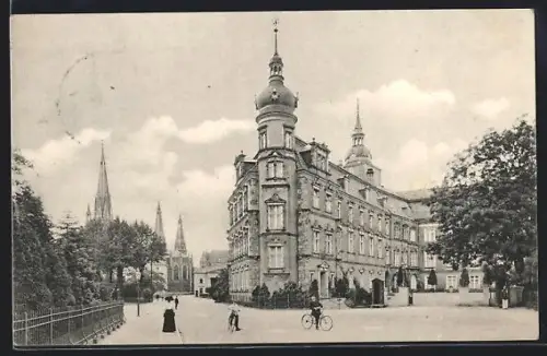 AK Oldenburg /Gr., Grossherzogliches Schloss, Kirchenansicht