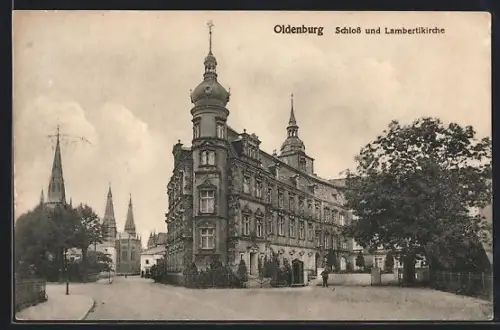 AK Oldenburg, Schloss und Lambertikirche