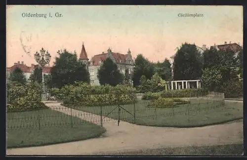 AK Oldenburg i. Gr., Cäcilienplatz