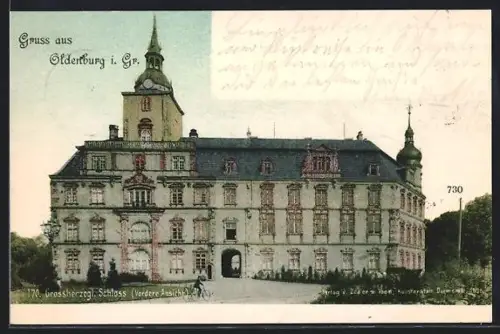 AK Oldenburg i. Gr., Grossherzogl. Schloss, vordere Ansicht