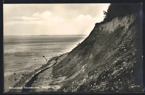 AK Travemünde, Ostseebad, Brodtener Ufer