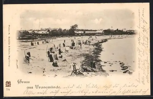 AK Travemünde, Blick über den Strand
