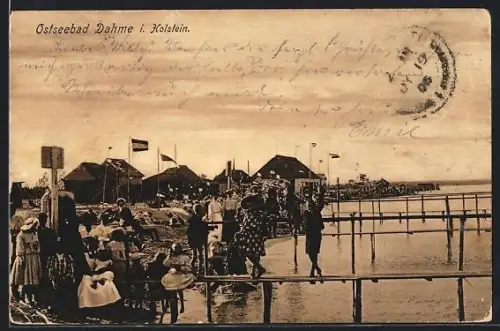 AK Dahme i. Holstein, Ostseebad, Strandpartie