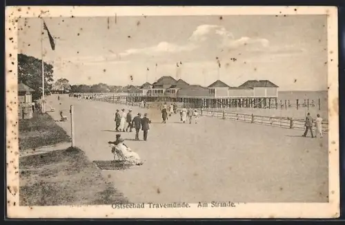AK Travemünde, Ostseebad, Am Strande