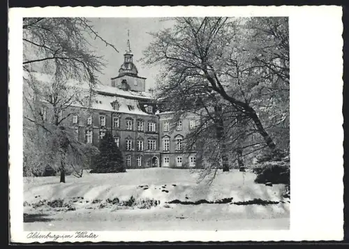 AK Oldenburg, Schlosshof im Winter