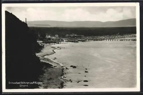 AK Göhren auf Rügen, Partie am Strand