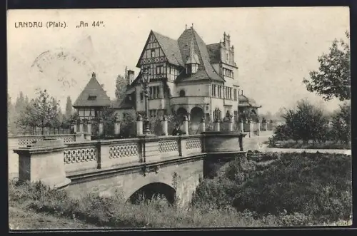 AK Landau /Pfalz, An 44, Fachwerkhaus