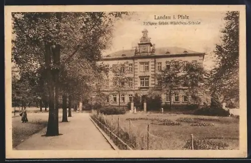 AK Landau i. Pfalz, Höhere Städt. Mädchen-Schule