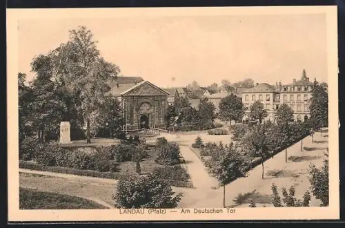AK Landau /Pfalz, Am Deutschen Tor