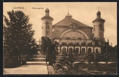 AK Leipzig, Partie im Palmengarten