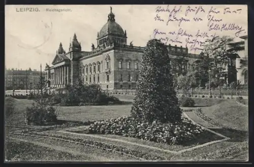 AK Leipzig, Reichsgericht mit Parkanlage