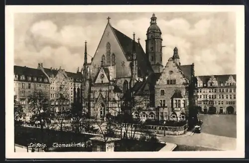 AK Leipzig, Blick zur Thomaskirche