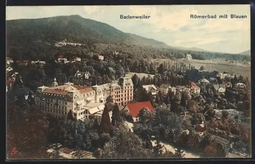 AK Badenweiler, Römerbad mit Blauen