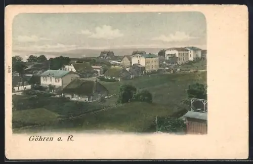 AK Göhren a. R., Ortsansicht mit Wohnhäusern
