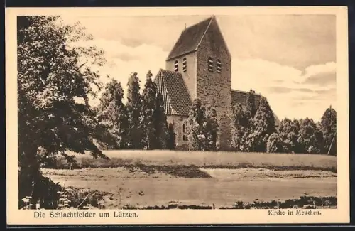 AK Meuchen /Lützen, Kirche in Meuchen