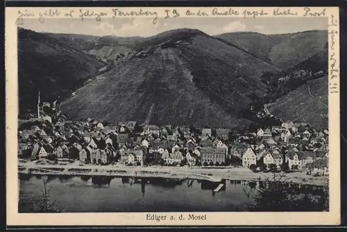 AK Ediger a. d. Mosel, Ortsansicht, Gasthof Wwe. Peter Christoffel