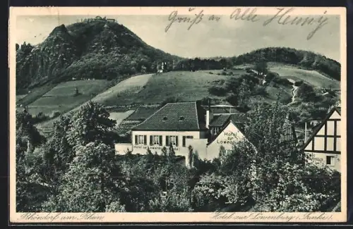 AK Rhöndorf am Rhein, Hotel zur Löwenburg