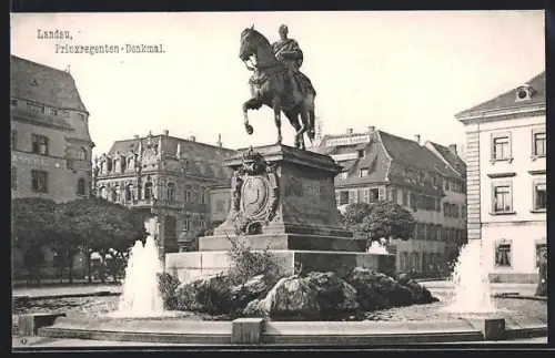 AK Landau, Prinzregenten-Denkmal