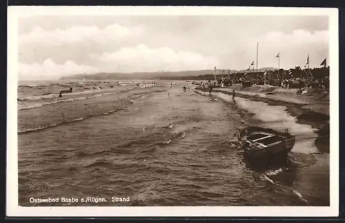 AK Baabe a. Rügen, Strand