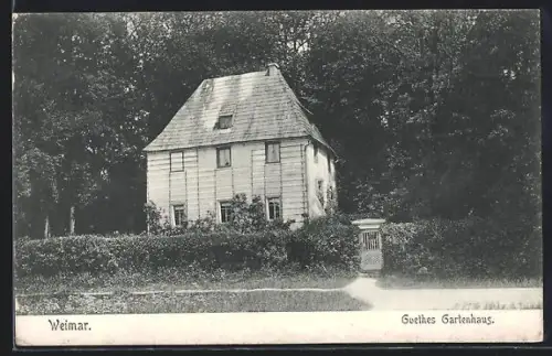 AK Weimar, Goethes Gartenhaus