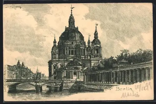 AK Berlin, Dom und Schlossbrücke
