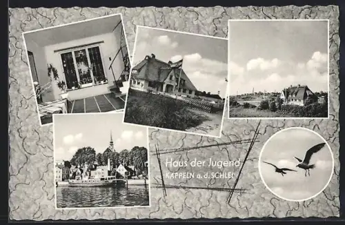 AK Kappeln a. d. Schlei, Haus der Jugend, Innenansicht, Aussenansicht, Stadtansicht